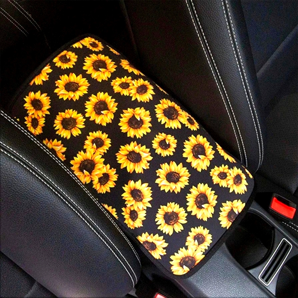 Vehicle sunflower console cover